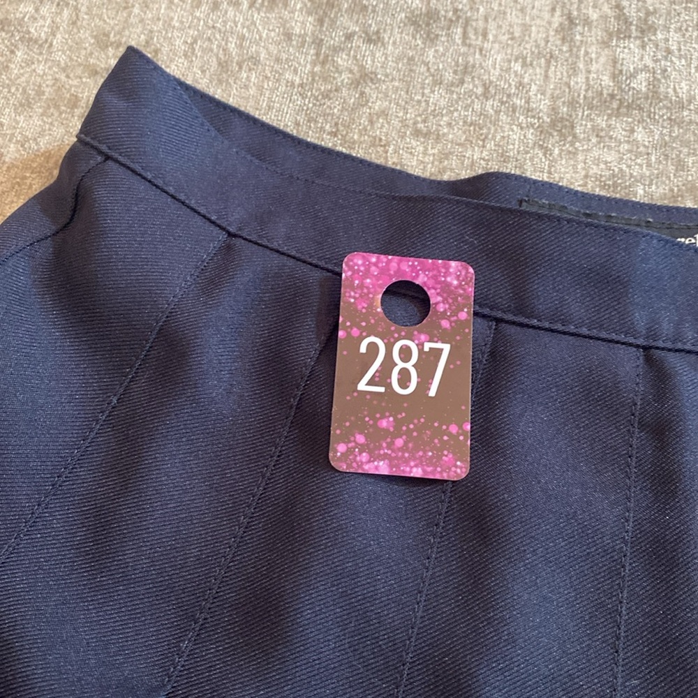 American Apparel size Large navy blue pleated skirt. {287} - Picture 11 of 11